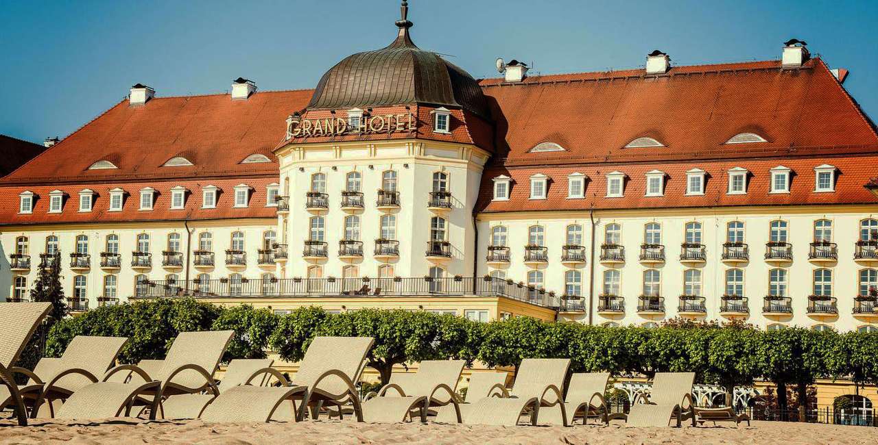 Sopot bei Danzig Grand Hotel Polen Online-Puzzle