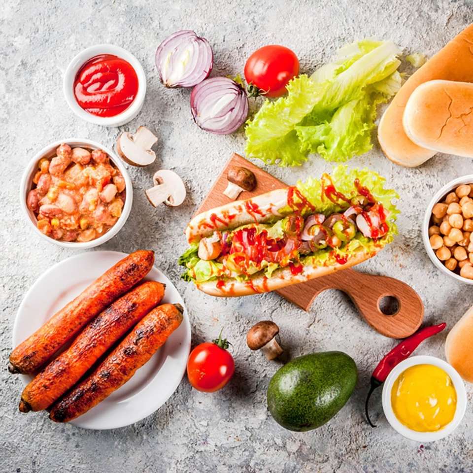Hotdogs voor de lunch online puzzel