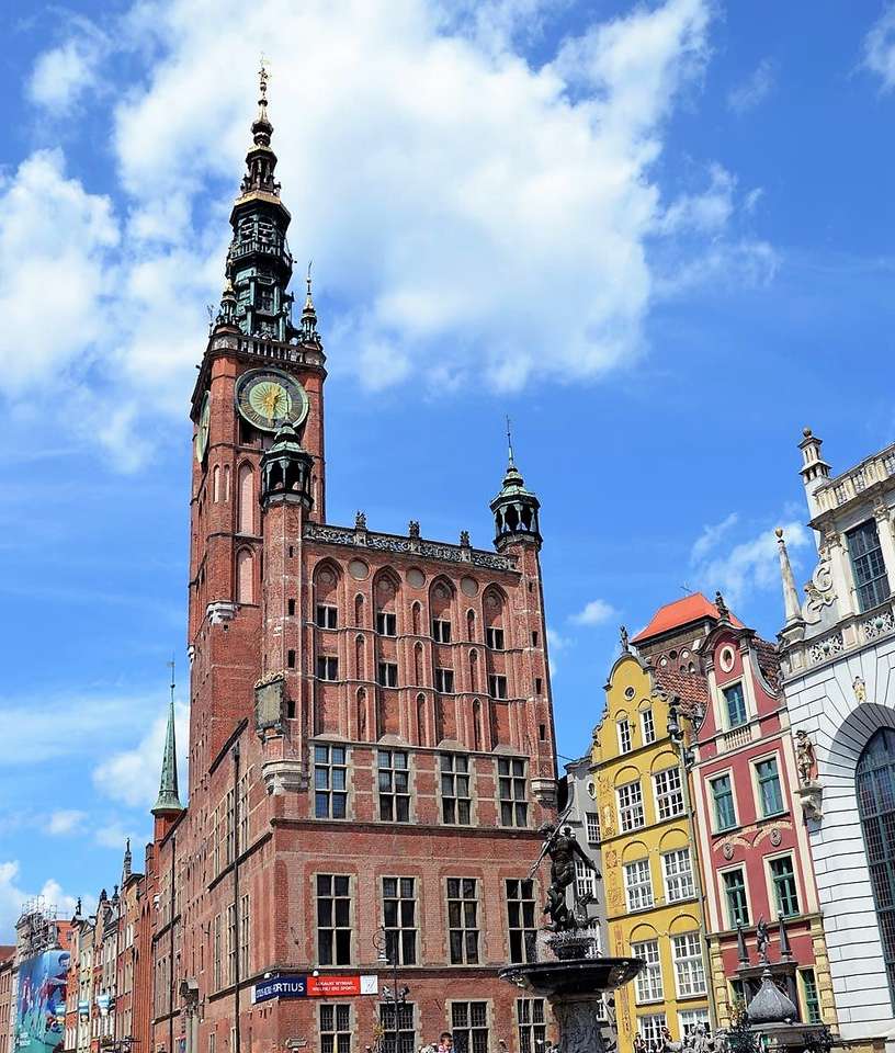 Hôtel de ville de Gdansk Pologne puzzle en ligne
