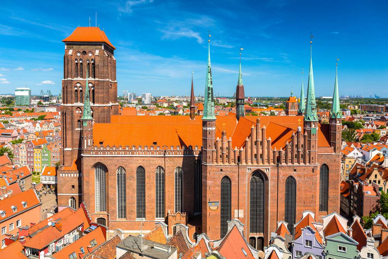 Церковь Девы Марии в Гданьске Польша онлайн-пазл