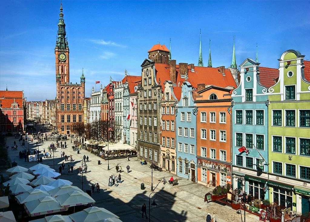 Παλιά πόλη στο Γκντανσκ στην Πολωνία online παζλ