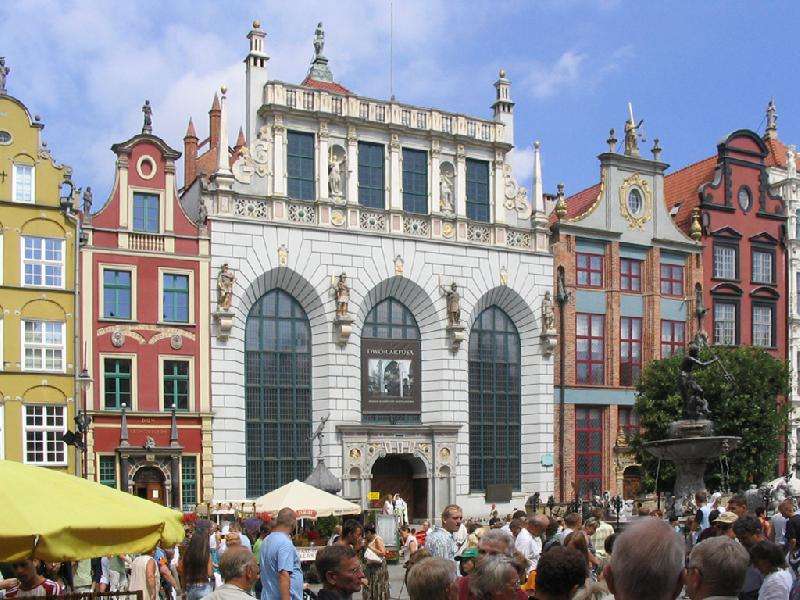 Cidade velha em Gdansk na Polônia puzzle online