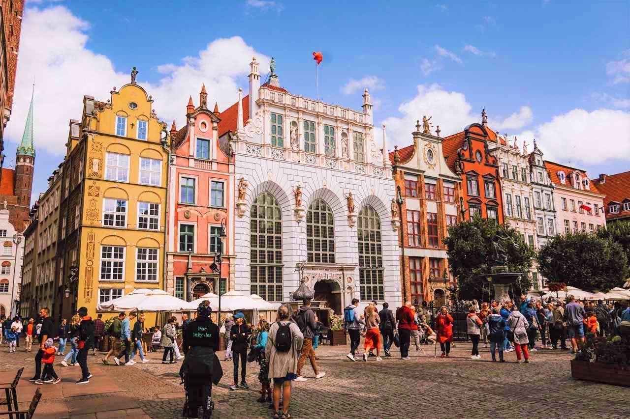 Cidade velha em Gdansk na Polônia quebra-cabeças online