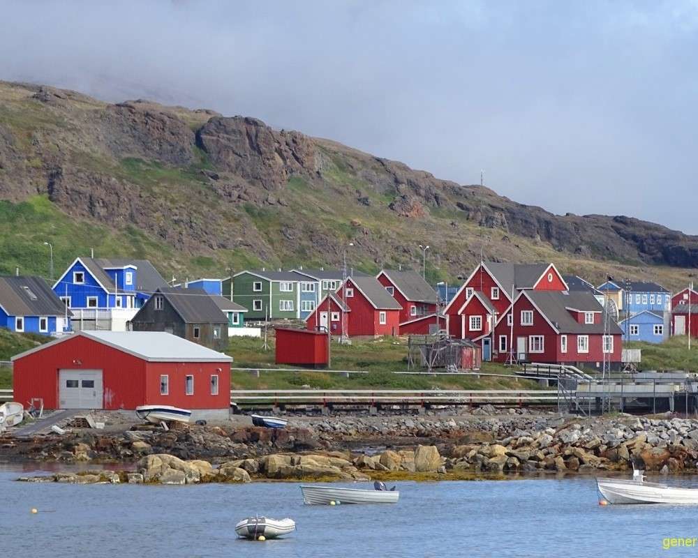 Будинки в Гренландії пазл онлайн