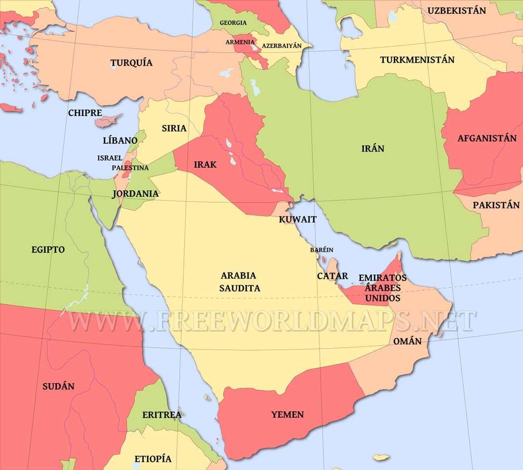Middle East jigsaw puzzle online