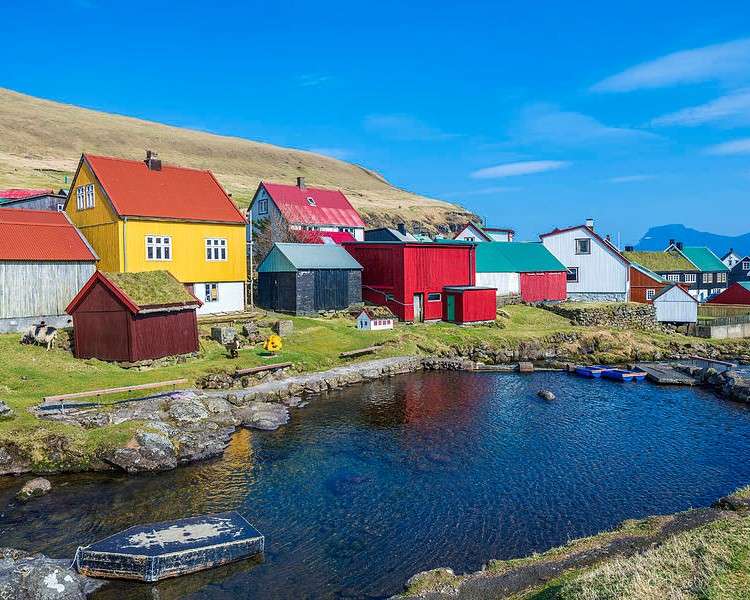 Häuser in Grönland Online-Puzzle