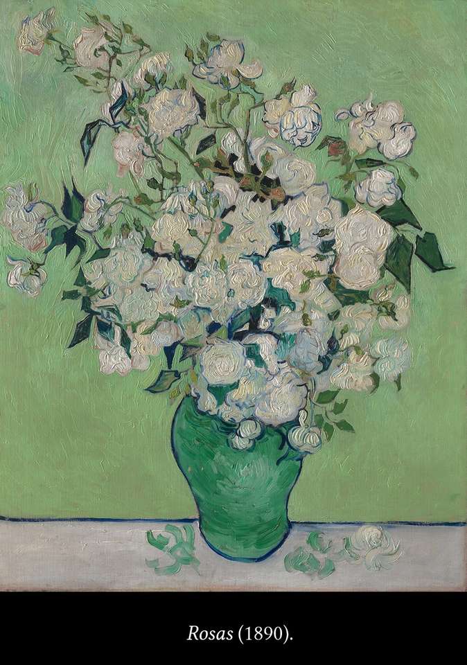 Flores Blancas di Van Gogh puzzle online
