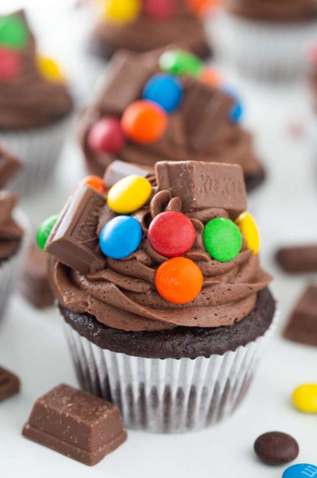 Cupcakes υπερφόρτωσης σοκολάτας παζλ online