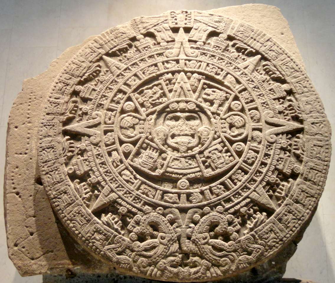 Ацтекски календар онлайн пъзел