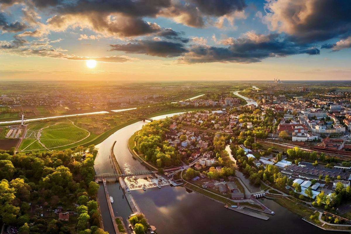 Полша Ополе - пейзаж онлайн пъзел
