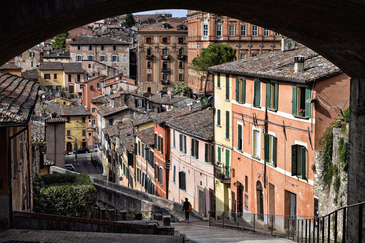 Perugia, Umbria, Olaszország online puzzle