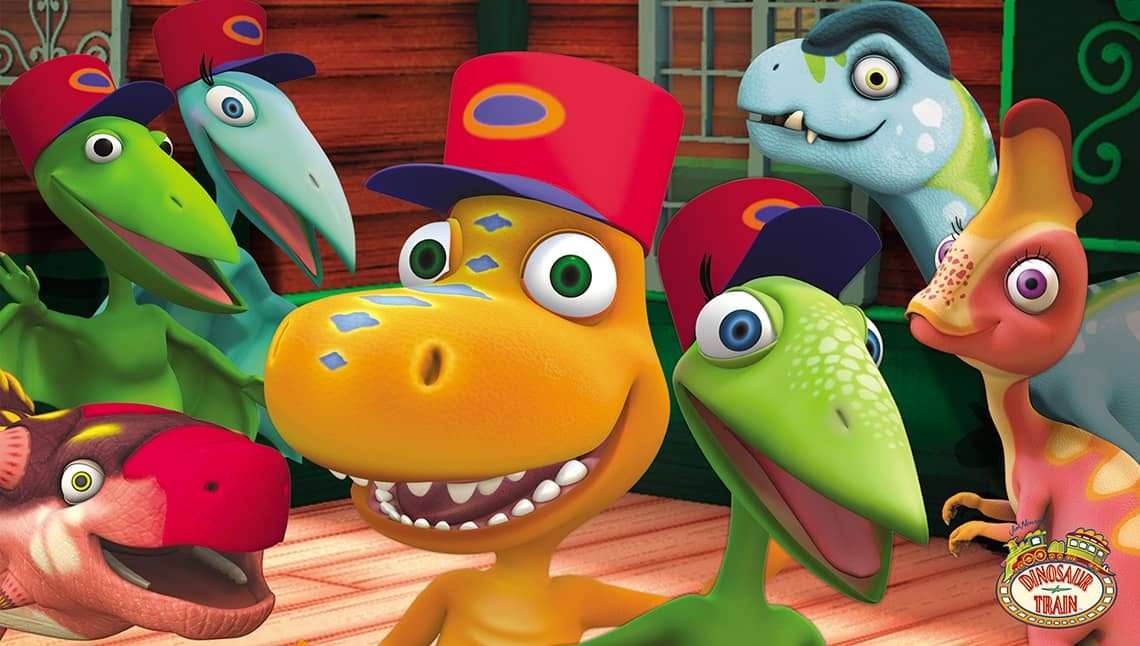 Dinosaurier-Zug-Puzzle Online-Puzzle
