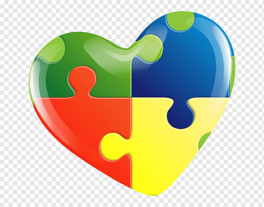 Coeur d'AUTISME puzzle en ligne