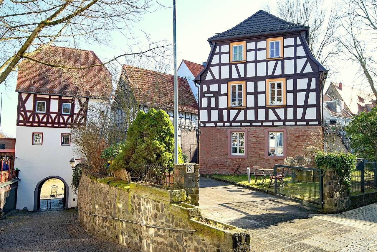 Het charmante stadje Steinheim (Duitsland, Rijnland) online puzzel