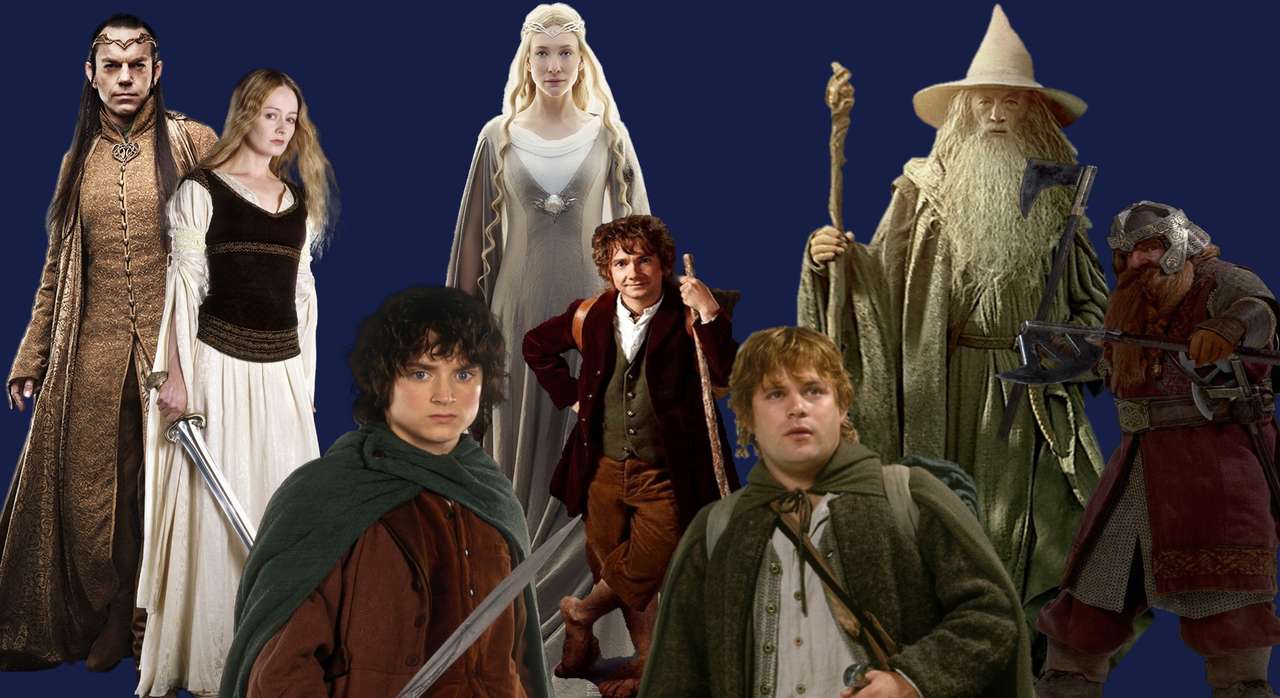 Герои на Толкин онлайн пъзел