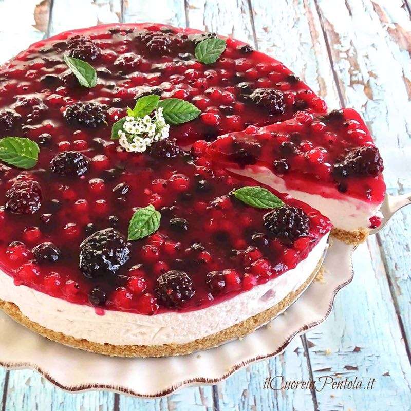 Vinbär cheesecake pussel på nätet