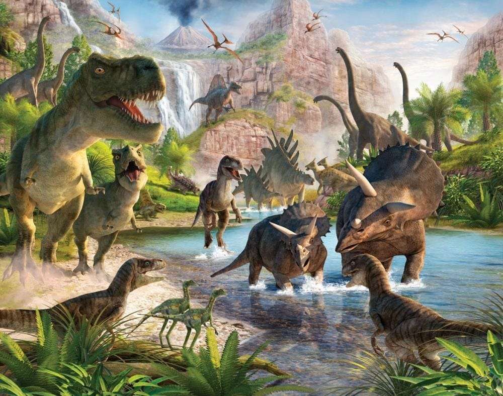 динозавры пазл онлайн
