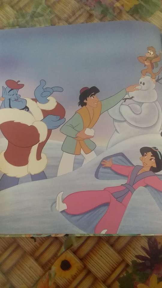 Aladdin, ein verschneiter Tag mit Freunden Puzzlespiel online