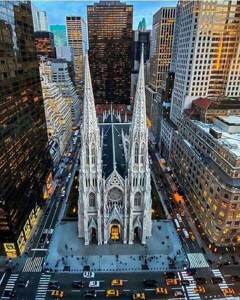 Собор Святого Патріка - Нью-Йорк - США онлайн пазл
