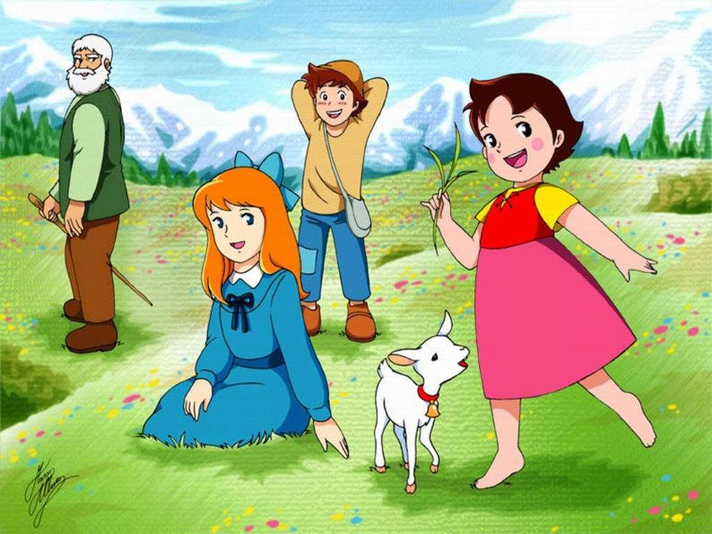 Heidi, das Bergmädchen Online-Puzzle