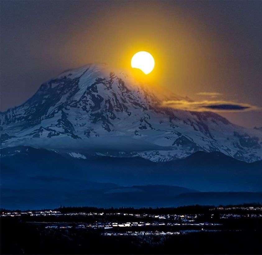 Mt Rainier és Seattle kirakós online