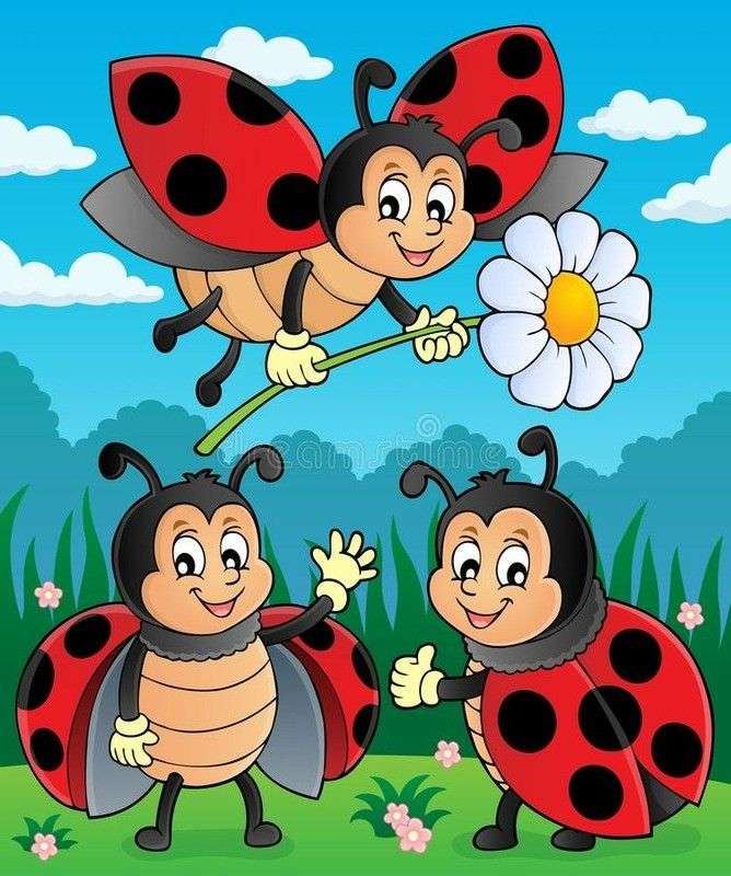 Funny insects online puzzle