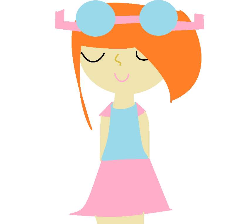 GIRL ORANGE HAIR GLASSES jigsaw puzzle online