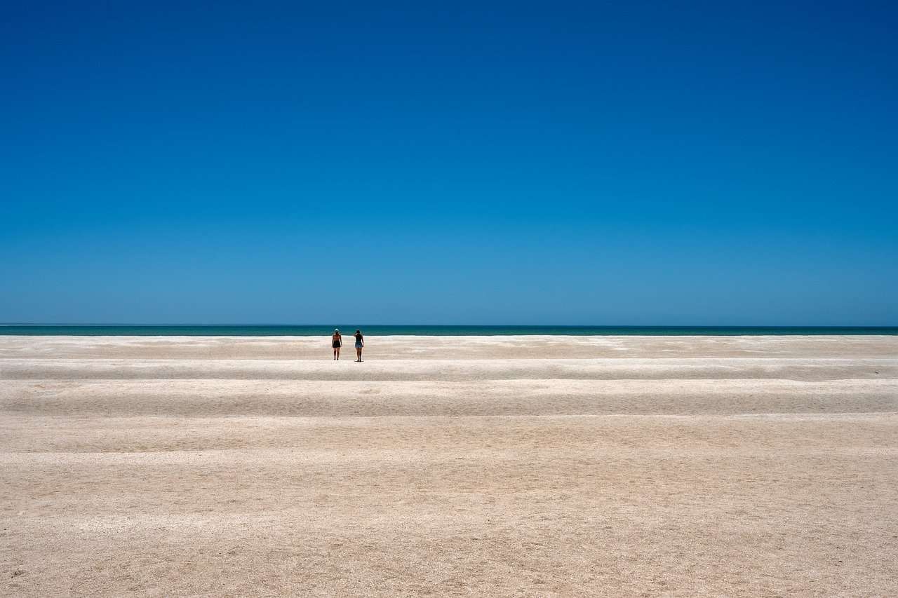 Пляж Шелл, Вулгада, Западная Австралия онлайн-пазл