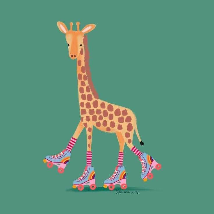 Funny giraffe online puzzle