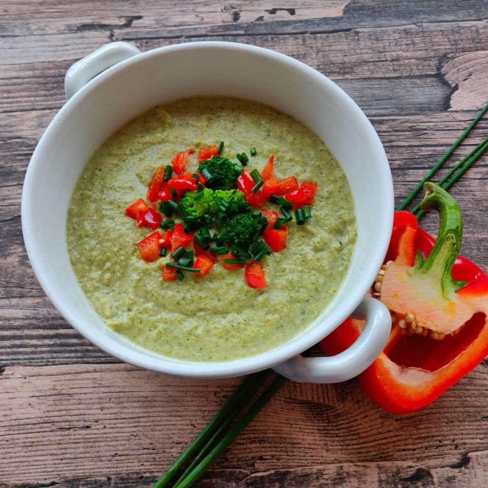 Крем-суп з броколі онлайн пазл