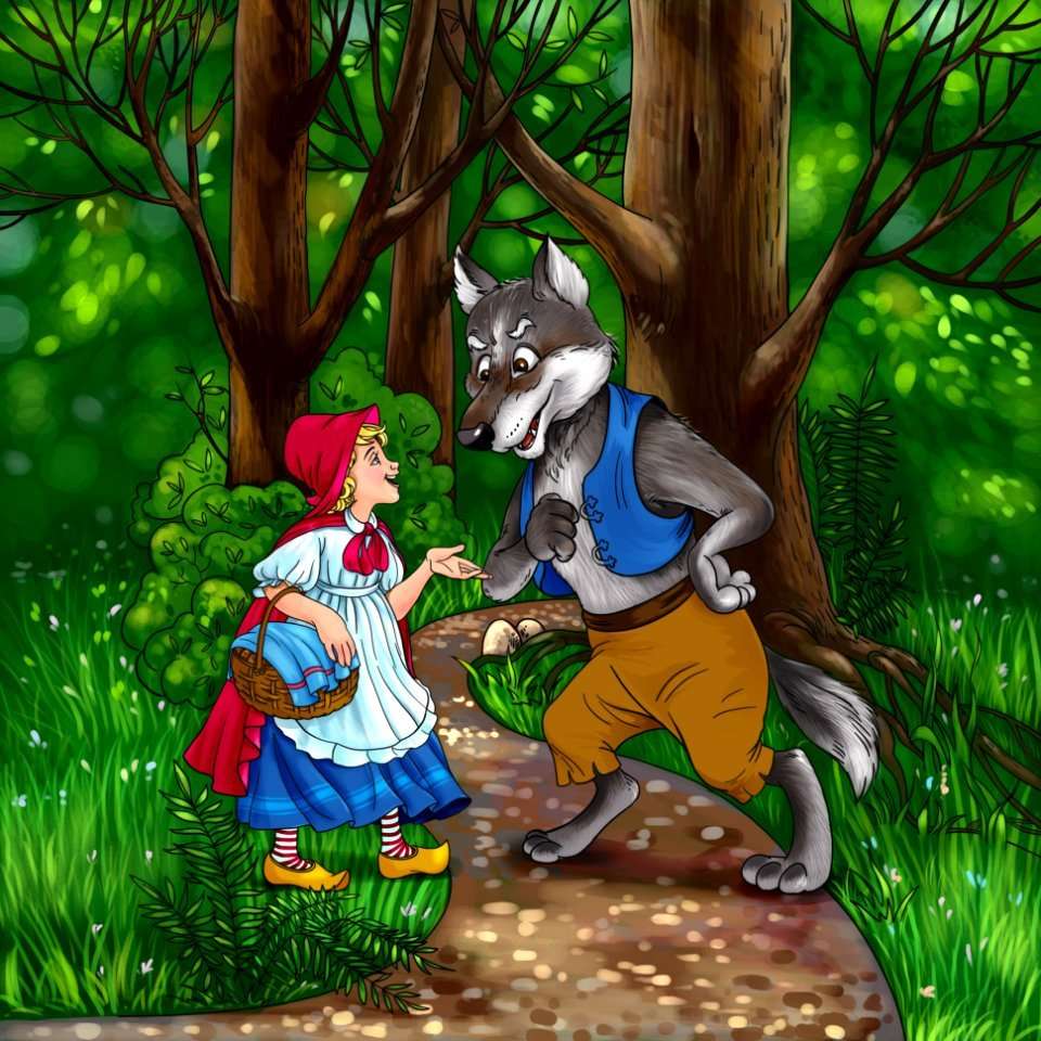 Little Red Riding Hood και ο Λύκος παζλ online
