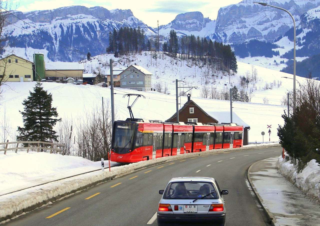 Трамвай в планинската пустош онлайн пъзел