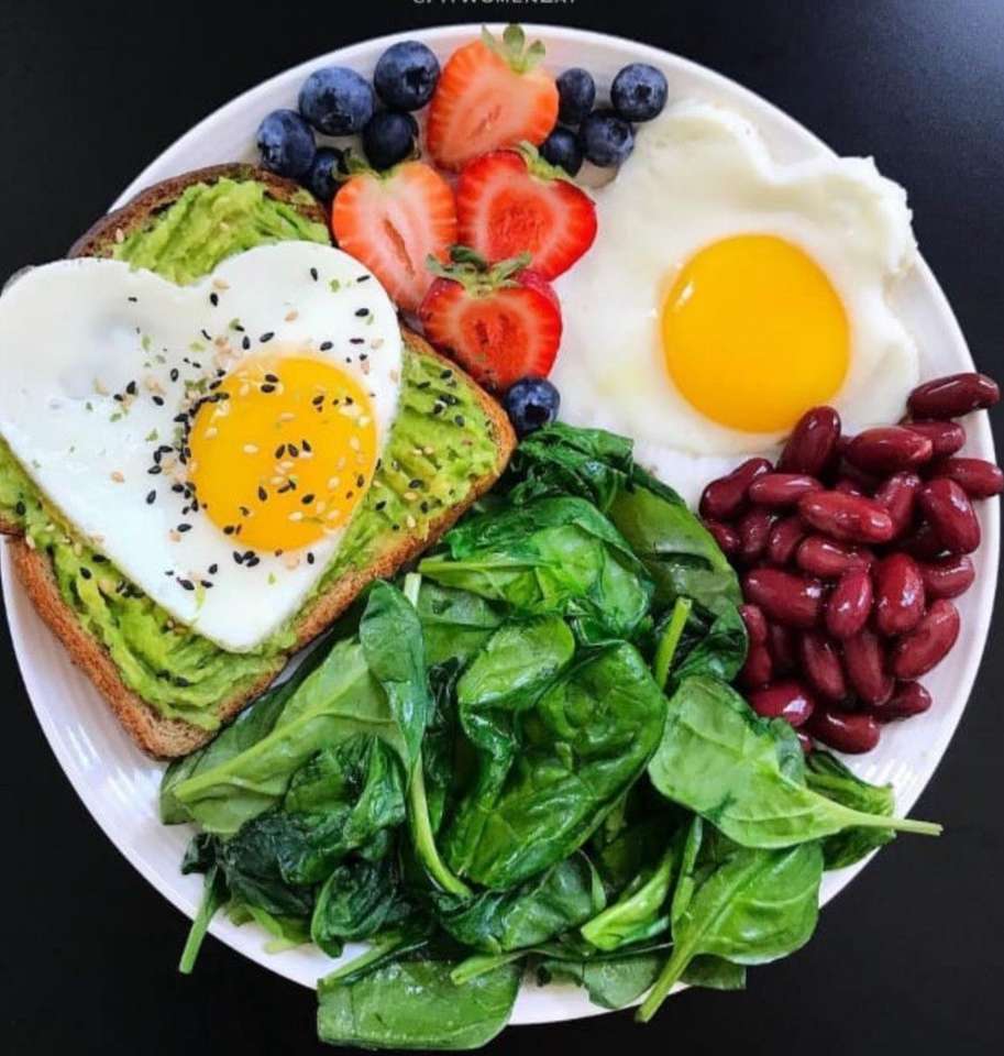 Здоровый завтрак пазл онлайн