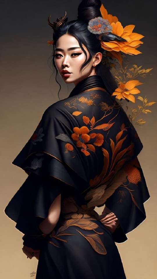 geisha japonaise puzzle en ligne