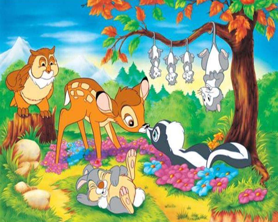 Bambi fawn puzzle online