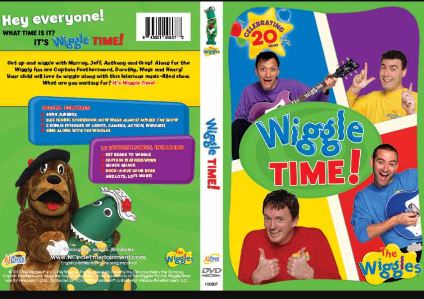 Wiggles 1998 Версия Wiggle Time Версия N Круг пазл онлайн