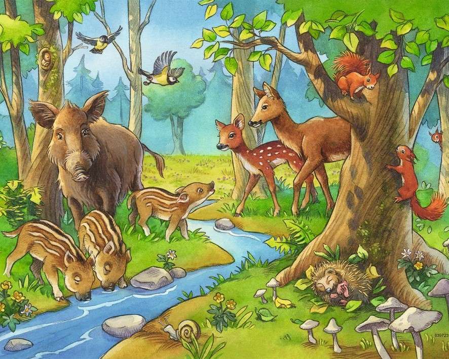 Wilde dieren online puzzel