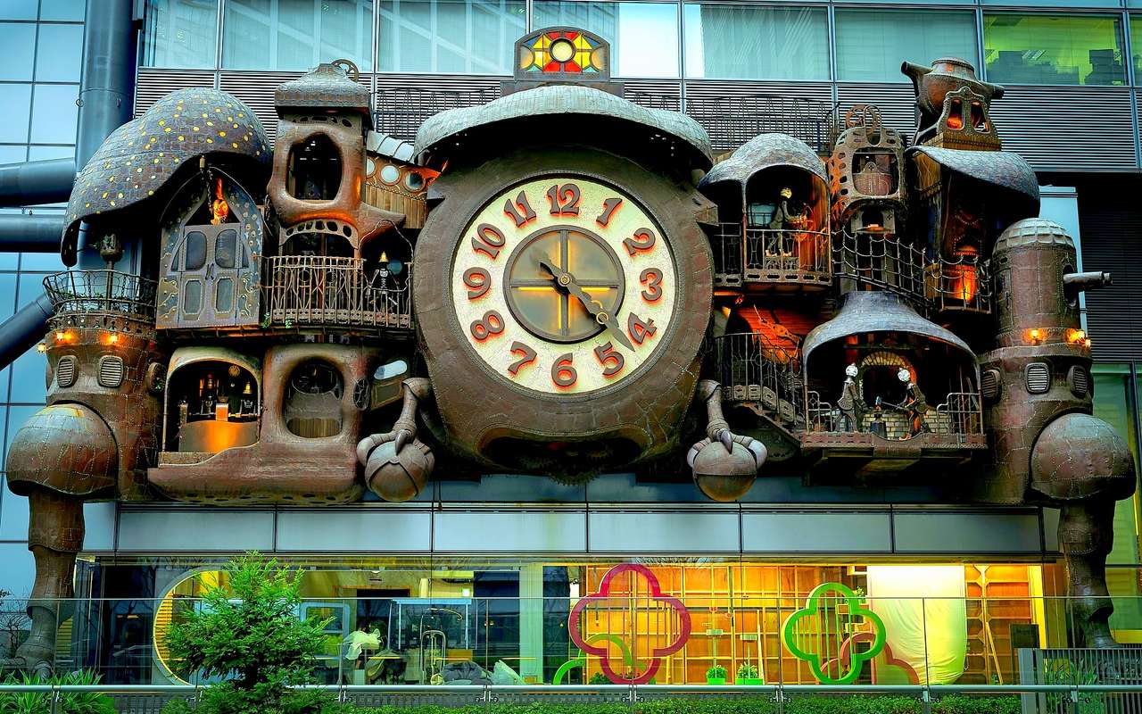 東京の巨大時計「日テレ大時計」 オンラインパズル