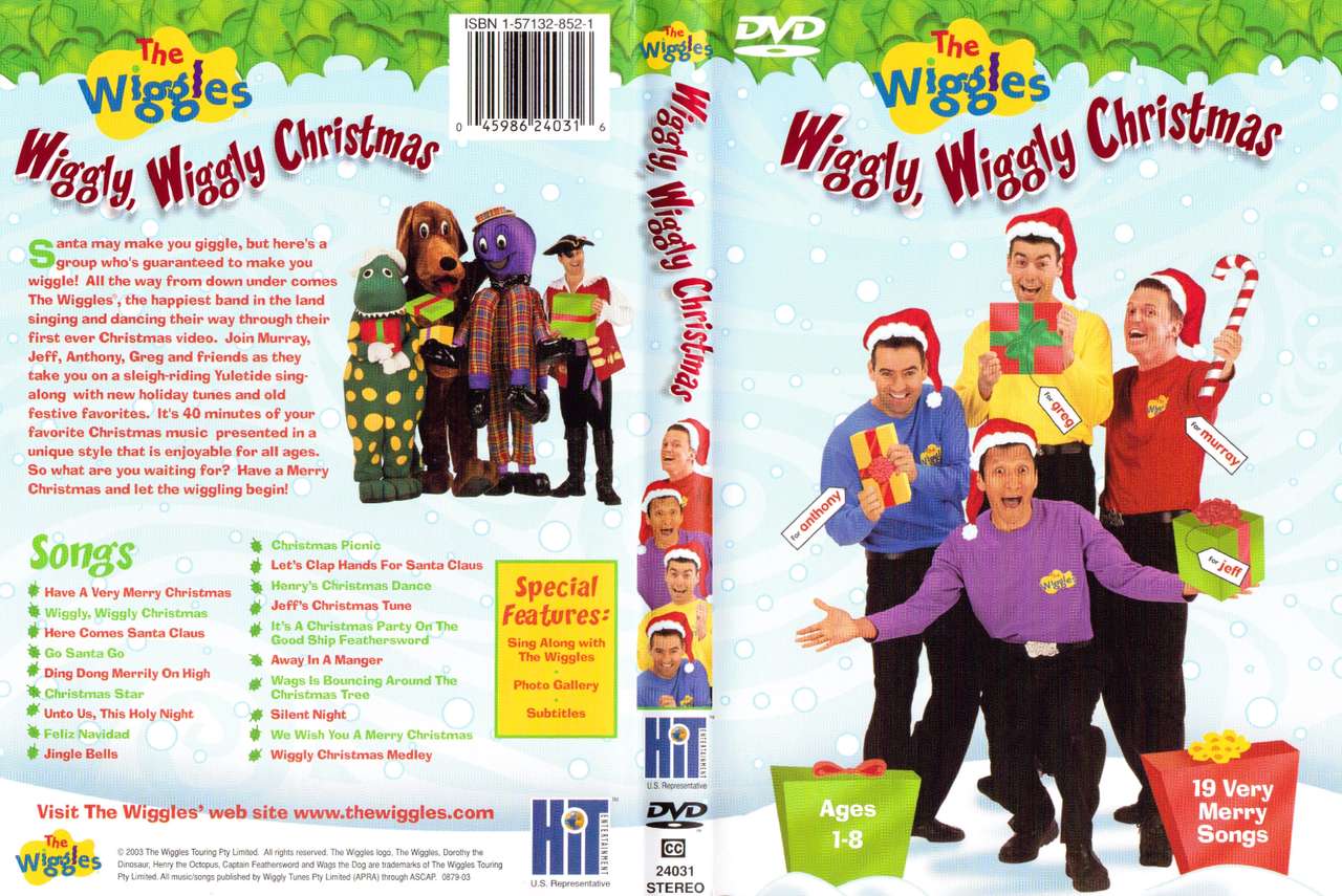 Wiggles DVD Of Wiggly Wiggly Christmas 1998 jigsaw puzzle online