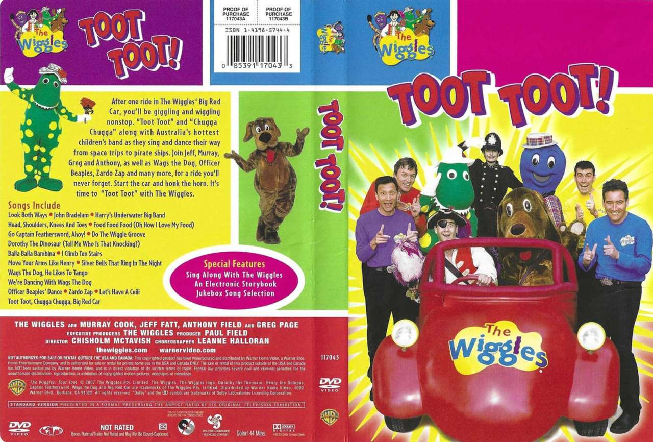 The Wiggles Toot Toot N Circle 1998 DVD онлайн пъзел