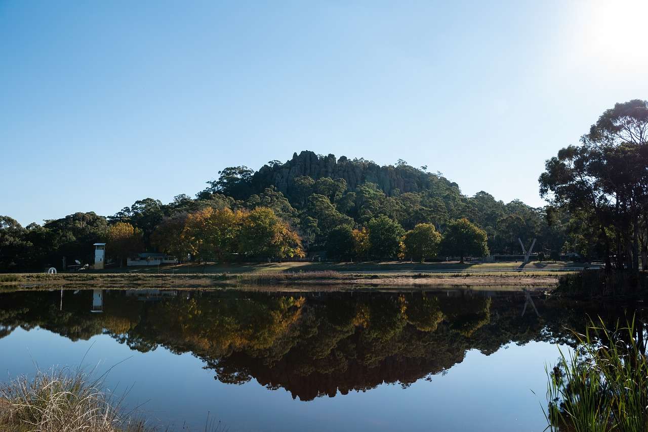 Mountain, Lake, Park jigsaw puzzle online