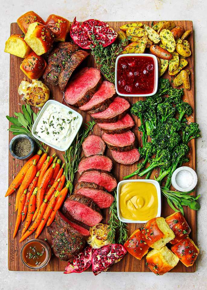 Gegrilde Steak Ossenhaas Board online puzzel