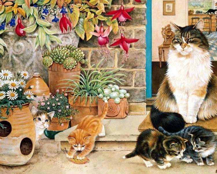 Kittens voor het huis online puzzel
