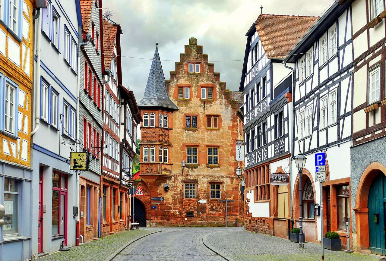 Altstadt in Büdingen (Deutschland) Online-Puzzle