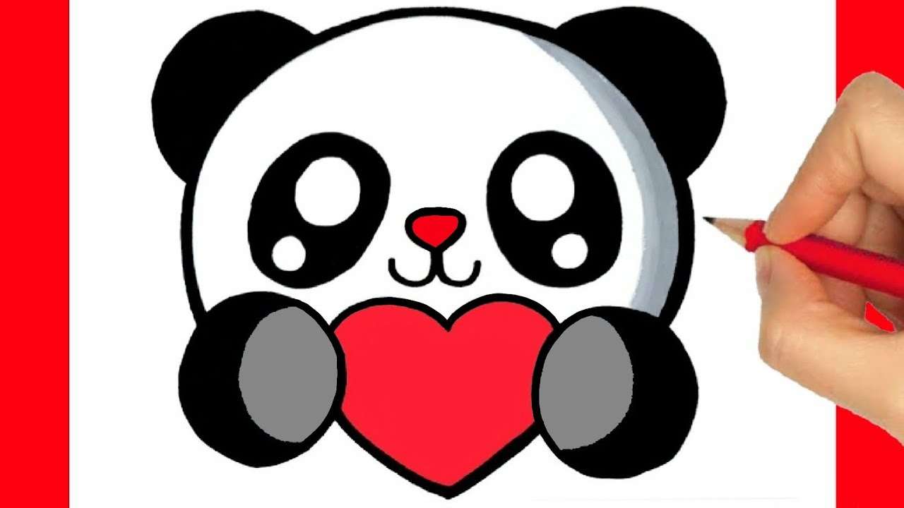 panda con corazoncito bebe rompecabezas en línea