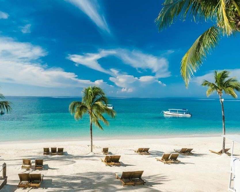 Písečná pláž na Jamajce online puzzle