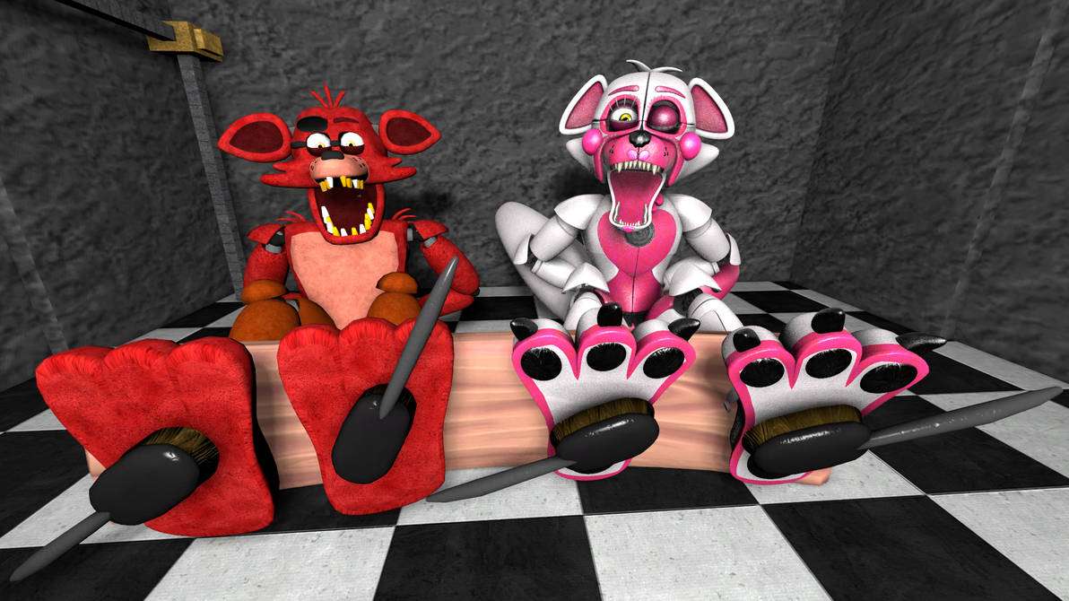 Foxy και Funtime Foxy Tickled παζλ online