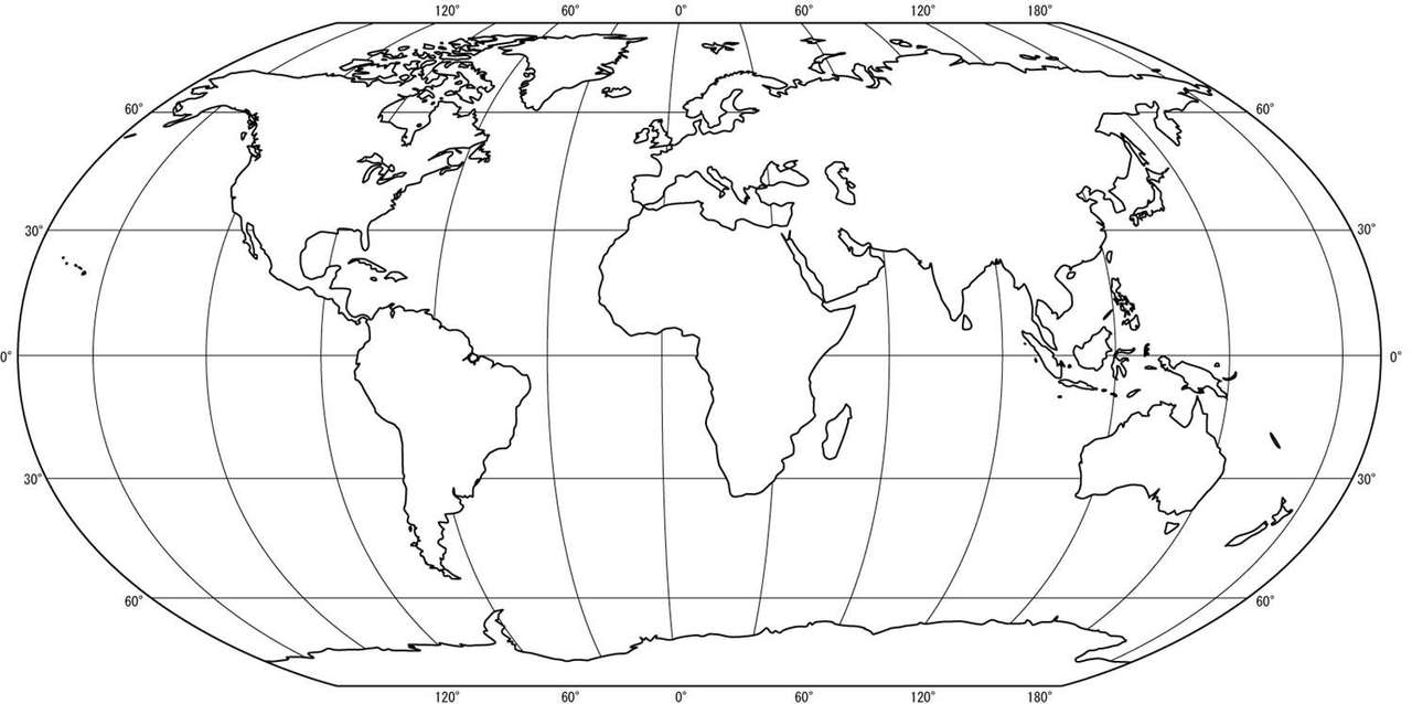 mapa světa skládačky online
