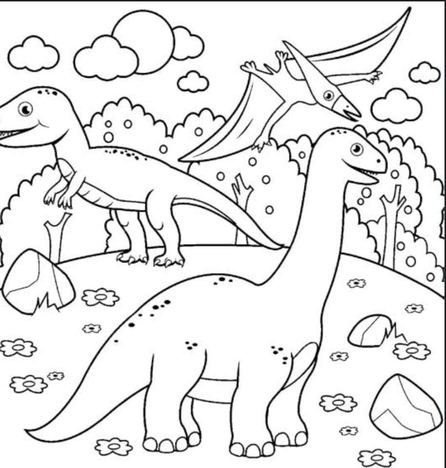 пазл динозавр онлайн-пазл