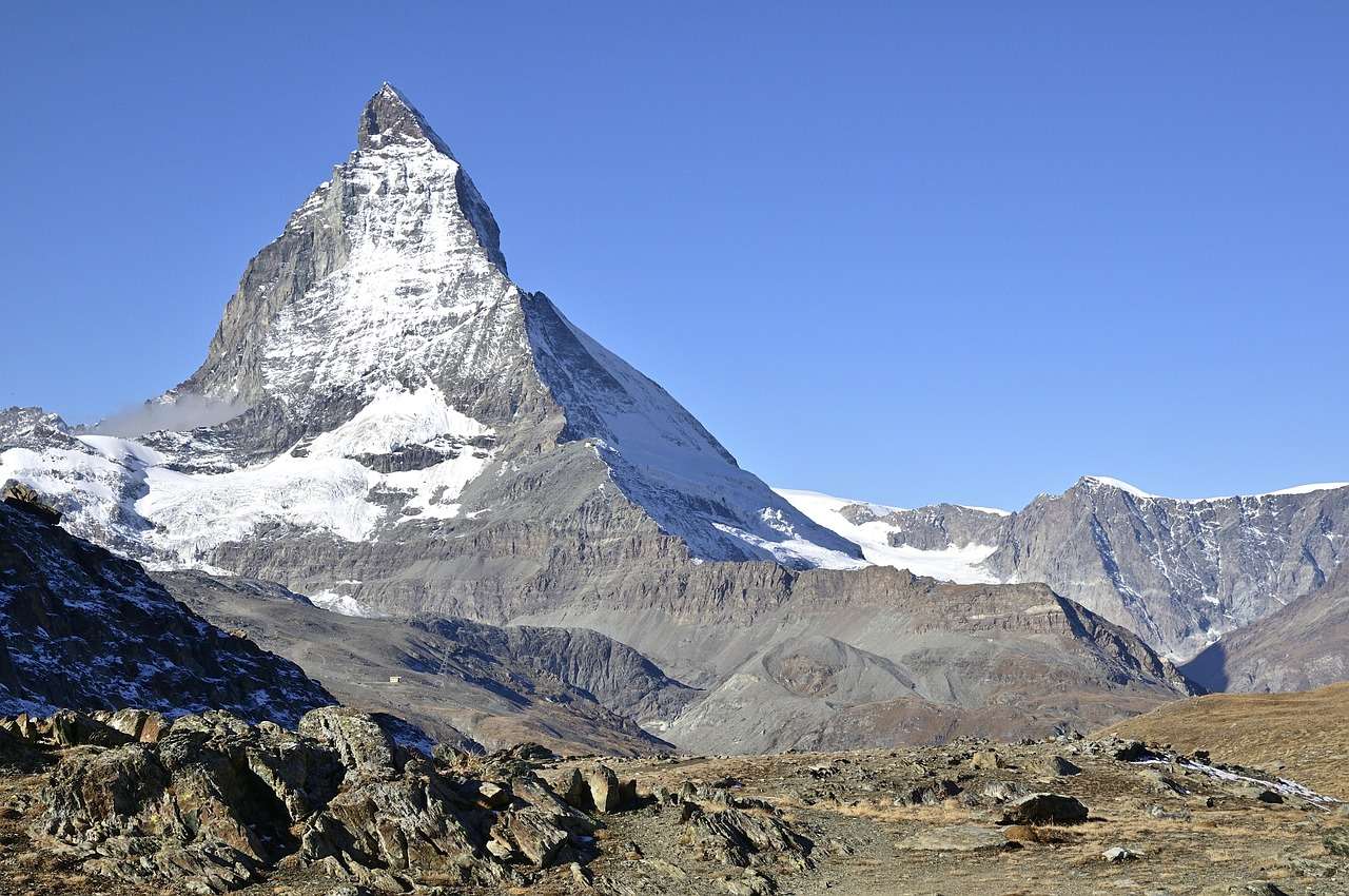 Matterhorn, Suíça, Montanha puzzle online